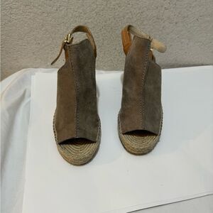 Seychelles 'Charismatic' Suede Wedge Peep Toe